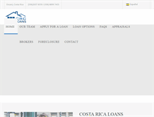 Tablet Screenshot of loanscostarica.com